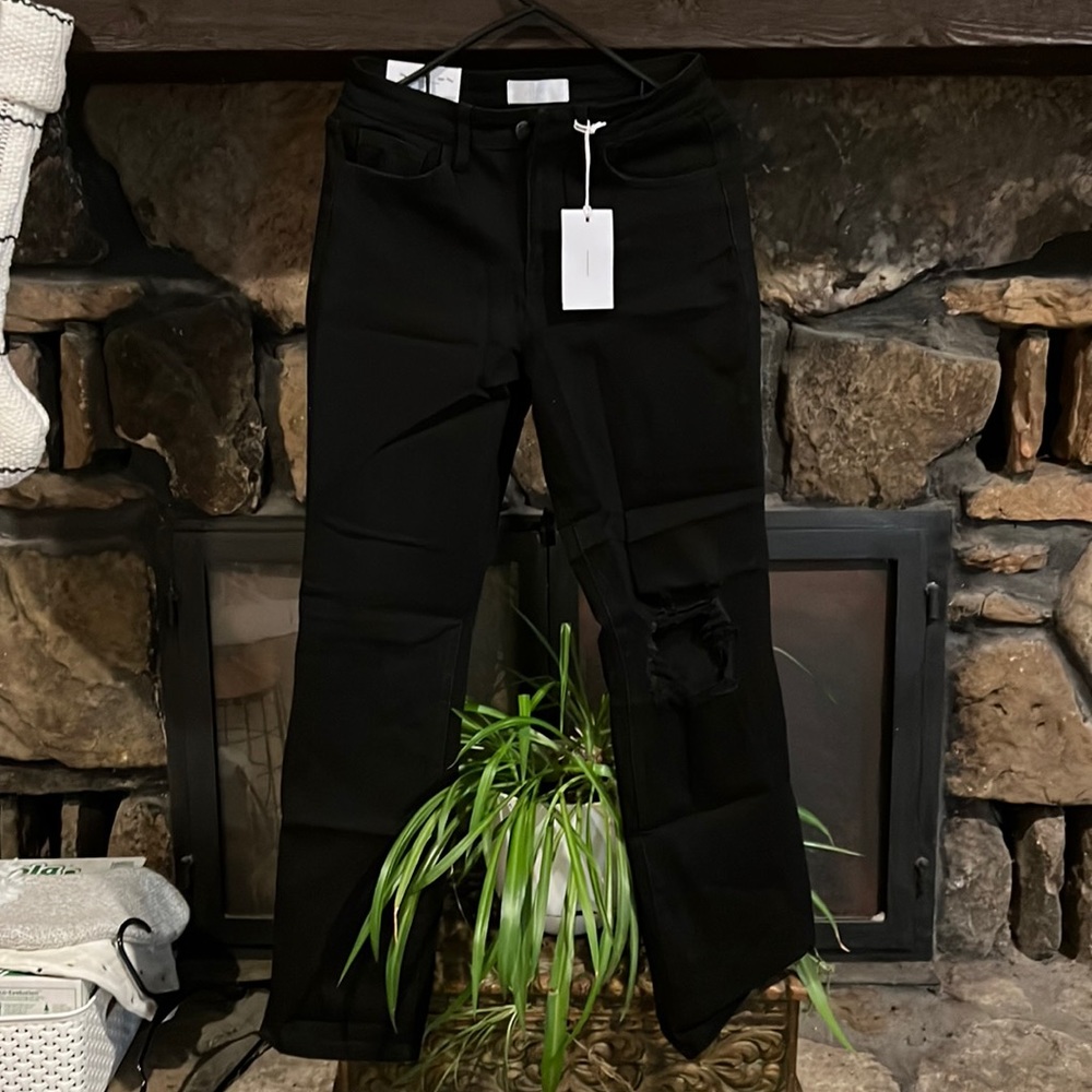 NWT! Vervet Skeeter boyfriend jeans size 26 black